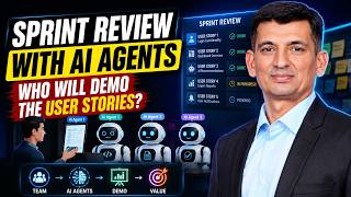 SCRUM SPRINT REVIEW with AI AGENTS - The AI Augmented Scrum