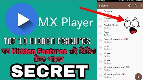 MX PLAYER HIDDEN FEATURES | MX PLAYER SECRET TRICKS IN BANGLA