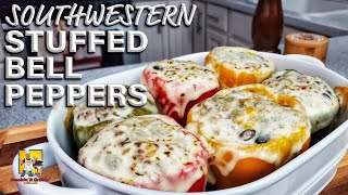 Southwestern Style Stuffed Bell Peppers Southwest Stuffed Poblano Peppers