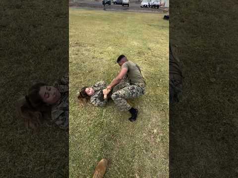 Female Marine Vs Male Marines #bjj #jiujitsu