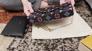 Unboxing Félicie Pochette from Game On collection. #gameoncollection #louisvuittonbag #lvfelicie