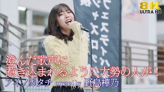歌うま 】澄んだ歌声に惹き込まれるように大勢の人が！ アイノカタチ