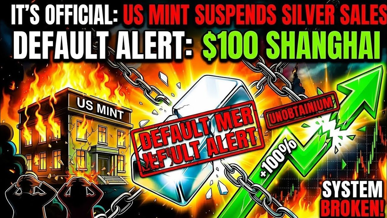 IT’S OFFICIAL: US Mint Suspends Silver Sales (Default Alert) | "We Cannot Price It"