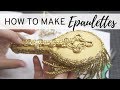 How to Make Epaulettes - DIY - NO SEW Shoulder Epaulet