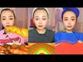 Extreme Colorful Snack ASMR Mukbang | Spicy Crunchy Egg Mix & Chinese Eating Sounds #232