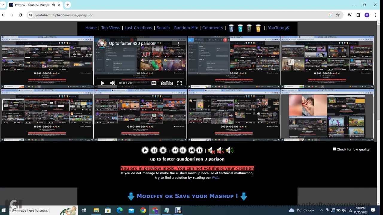 up to faster quadparison 3