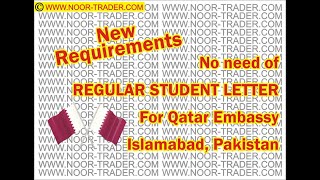 Qatar Embassy Islamabad attestation with new requirements.