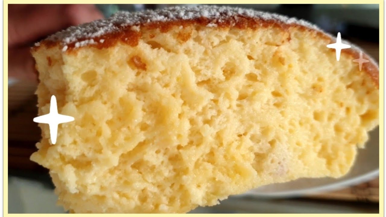 ¡ PASTEL NUBE en 5 MINUTOS ! ¡ SIN HARINA ! ¡ CON 3 YOGURES, 4 HUEVOS y 1 MANZANA ! ¡ SE DESHACE !