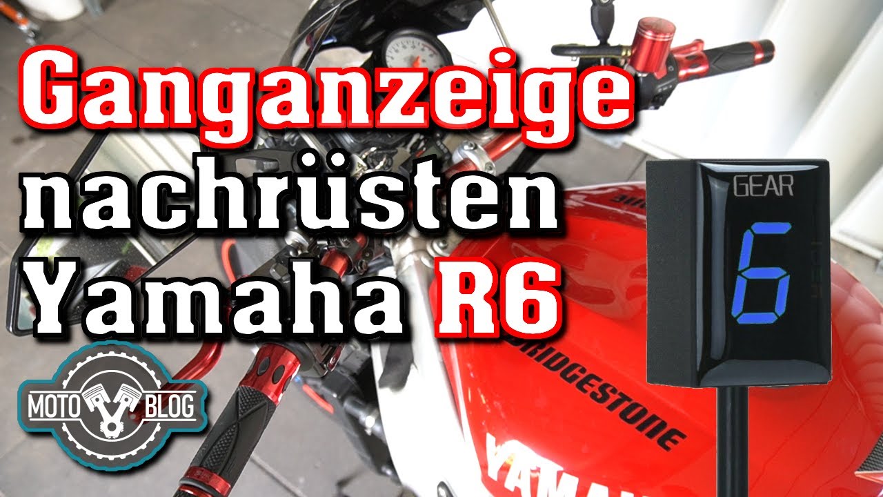 Ganganzeige nachrüsten und anlernen, Yamaha R6