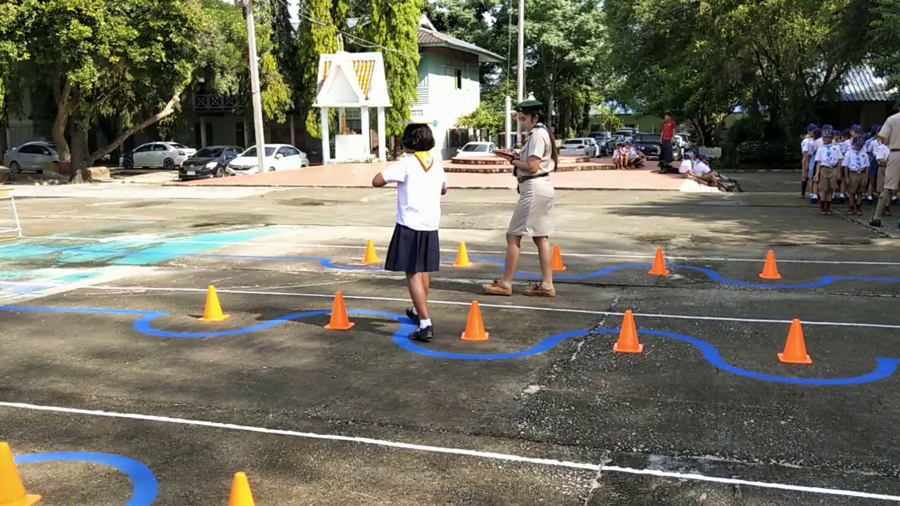 กิจกรรมผูกเงื่อน เดินทรงตัวและโยนบอลฯ