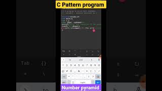 C Program to print pyramid pattern