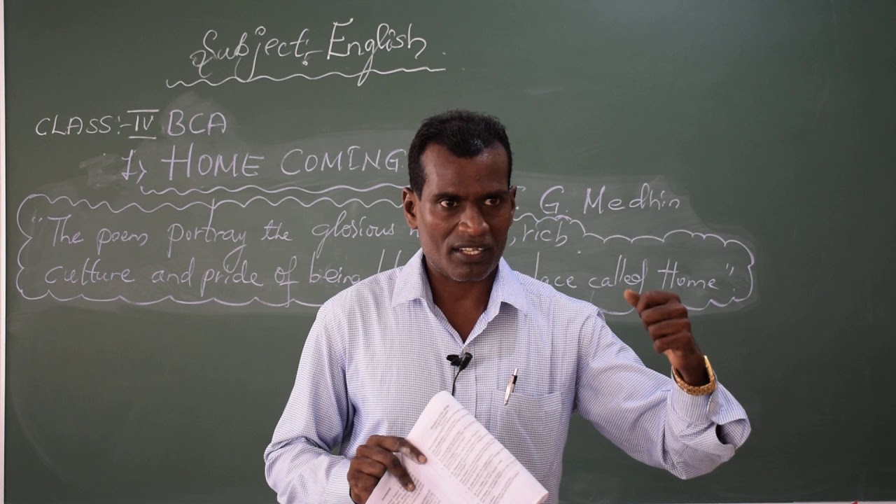 Home Coming Son- IV Sem BCA-English-Prof -Puttanna H-SIMS