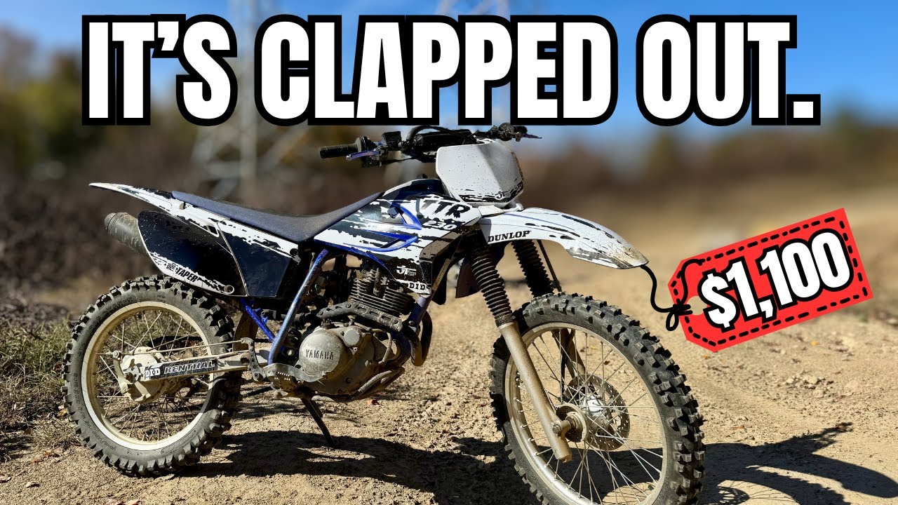 Возвращаем к жизни этот старый мотоцикл Yamaha TTR230