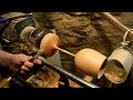 Woodturning a Wooden Goblet -- Full sized