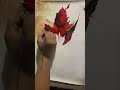 Beautiful painting of a leaf