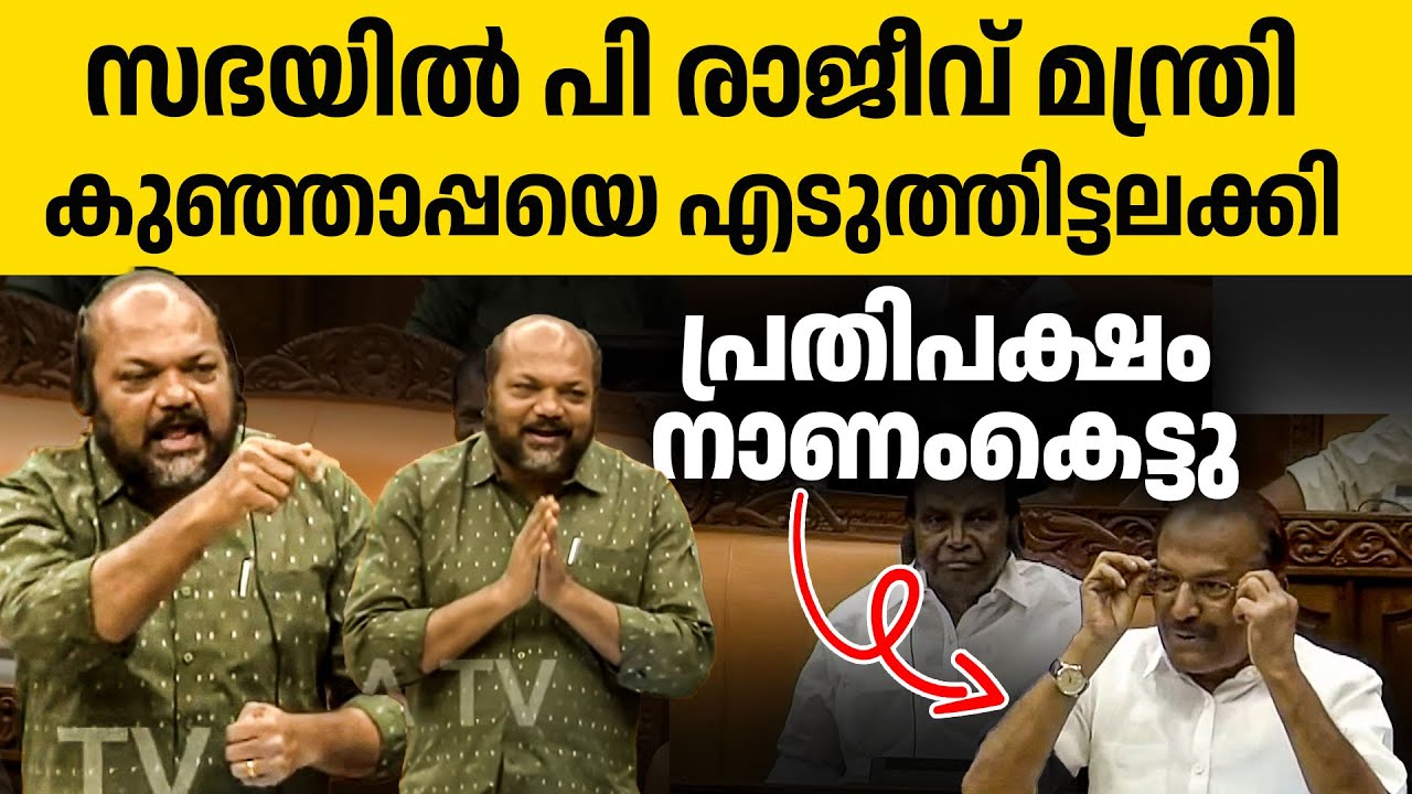 പത്ത് വർഷമായി UDF ഇരുട്ടിൽ തപ്പുകയാണ് സഭയിൽ പി രാജീവ് 🔥🔥👏| P Rajeev