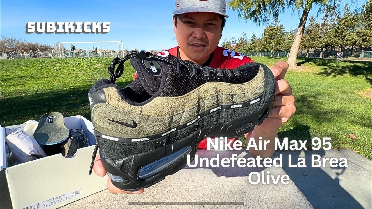 Nike Air Max 95 Undefeated La Brea Olive - YouTube