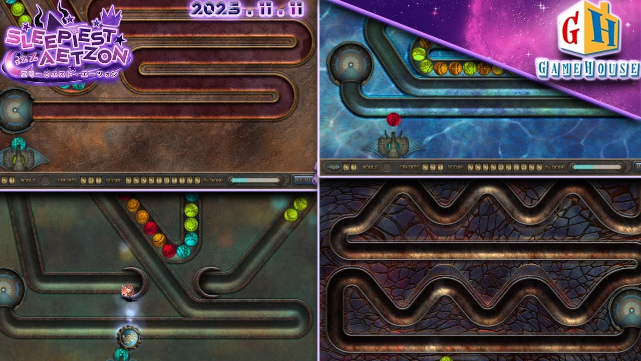 Медленное начало | Уровни 1–10 | Атлантида [ 2005 GameHouse Classic ]