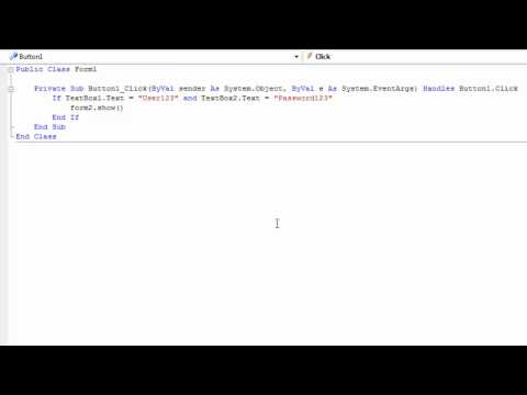 Visual Basic 2008 Express Edition - How to make a  simple login form - Make it more advanced