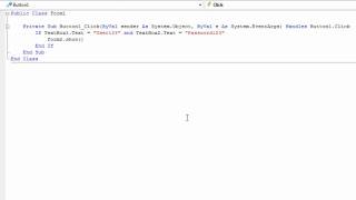 Visual Basic 2008 Express Edition - How to make a  simple login form - Make it more advanced