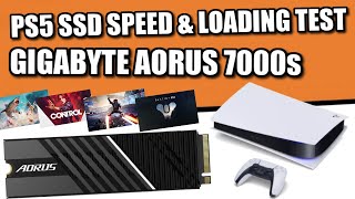 Gigabyte Aorus 7000s PS5 SSD Speed & Loading Test