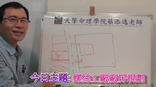 風水學第286堂:螺絲工廠廠房規劃