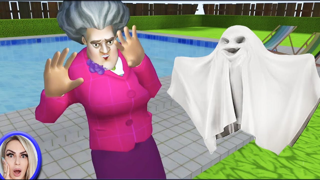 A PROFESSORA GANHOU SUPER PODERES NO HALLOWEEN!! (Scary Teacher 3D) 