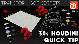 Houdini 30s Quick Tip #14 - Secrets of the Transform-SOP