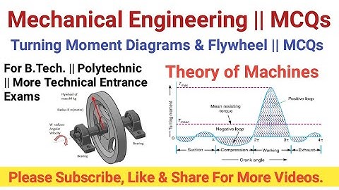 MCQs || Turning Moment Diagrams & Flywheel || Theory of Machines || Mechanical Engineering || ME