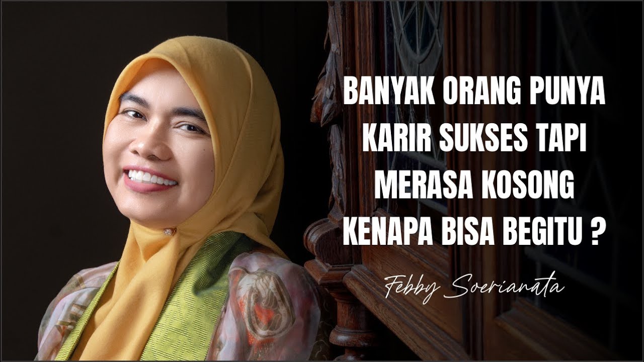 Banyak orang punya karir sukses tapi merasa kosong - kenapa bisa begitu ?