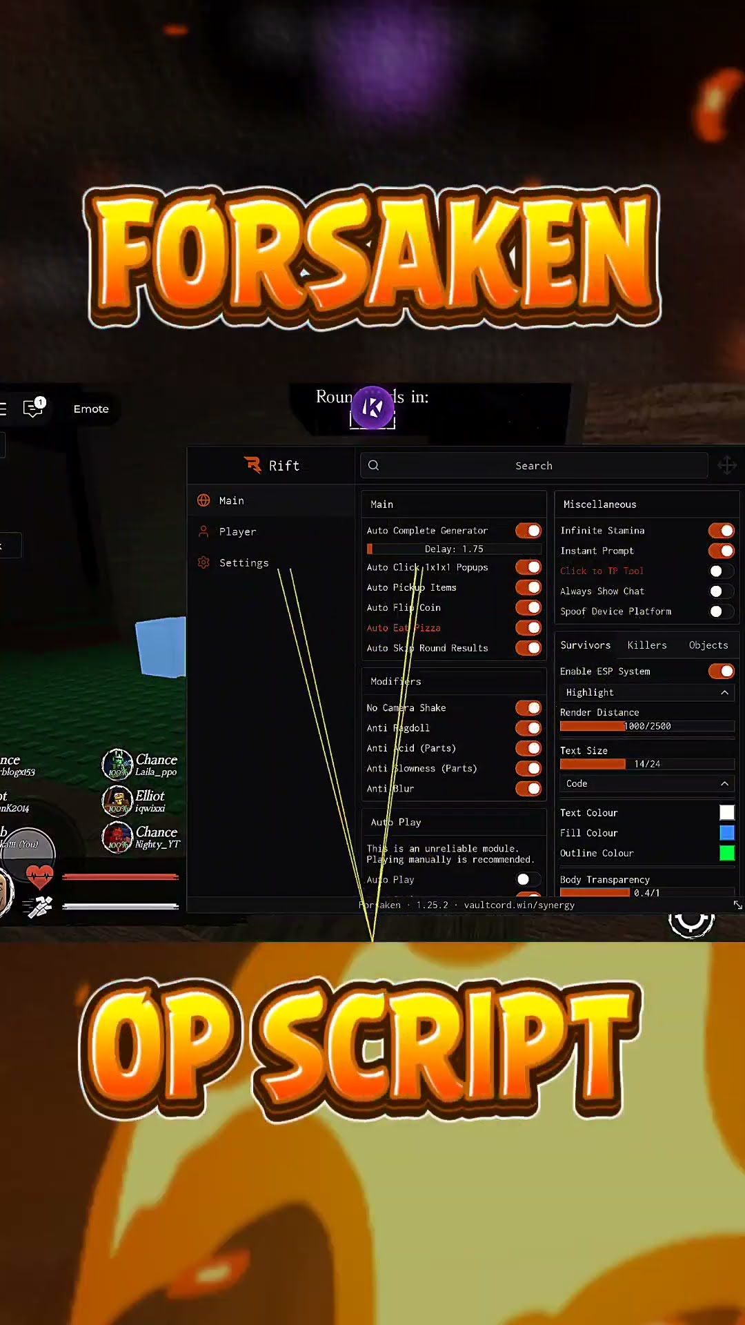 Forsaken Roblox New OP Script Roblox Forsaken Oar2 