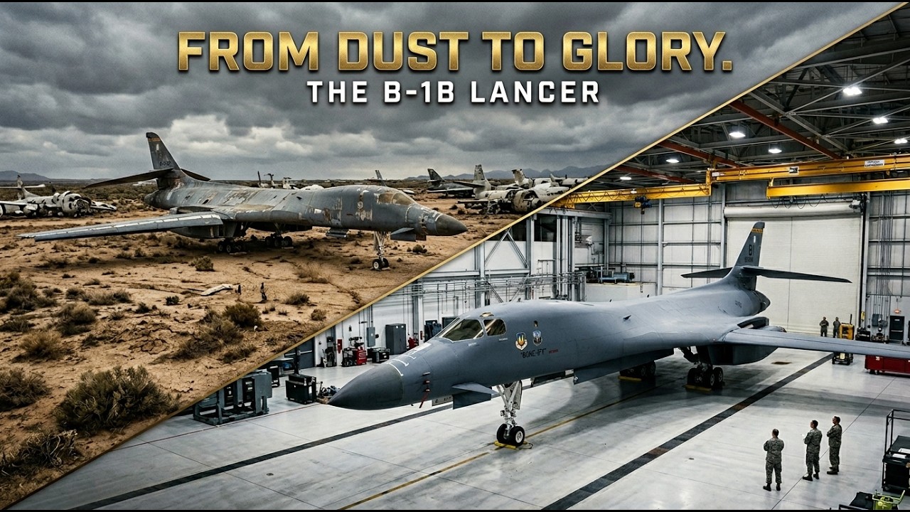 ASMR Aircraft Restoration Rebuild 1986 Rockwell B-1B Lancer from Abandoned Condition to Looking New