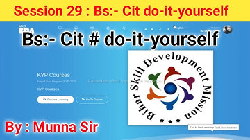 Bs:-Cit # session 29 do-it-yourself | kyp session 29 do-it-yourself | session 29 Do-it-yourself