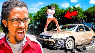 DESTROYING My Cameraman's Car and SUPRISING HIM WITH A NEW ONE!