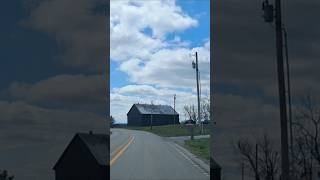 Old Black Barns Beautiful Countryside In Powell County, Kentucky