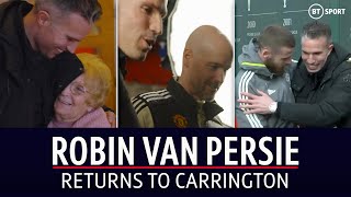 Robin van Persie returns to Man Utd 🔴 | Dutch star chats to Erik ten Hag and tours Carrington base!