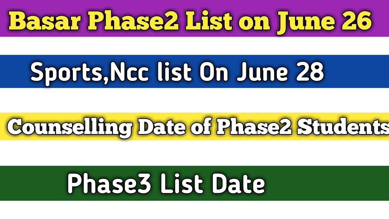 Basar phase2 list on June 28 ||2019