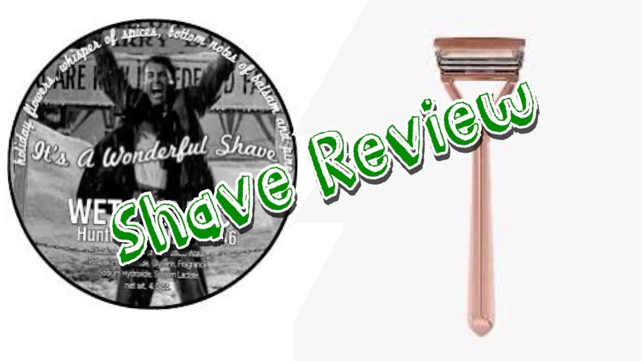 Head Shave with Wet The Face Shave Soap It’s a Wonderful Shave and The Leaf Razor