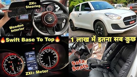 Cheapest Swift Modification with Price | Lxi to Zxi | ZXI+ Meter | Swift ZXI+ Steering | MGP Genuine