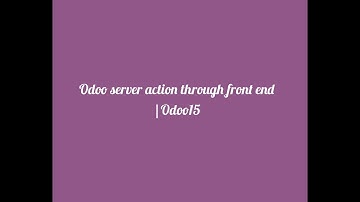 Odoo Server Action through User Interface