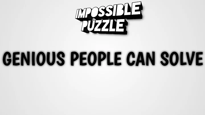 hardest puzzle 99% people cant solve