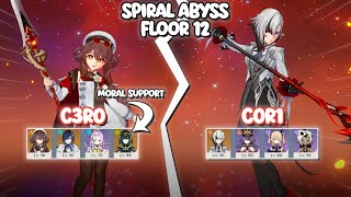 New Abyss - C3R0 Hu Tao & C0R0 Nefer Moral Support C0R1 Arlno Overload Genshin Impact