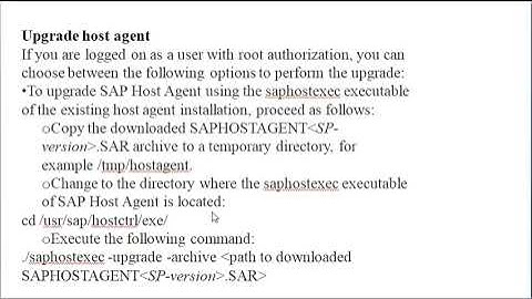 S/4HANA CONVERSION - Upgrade host agent