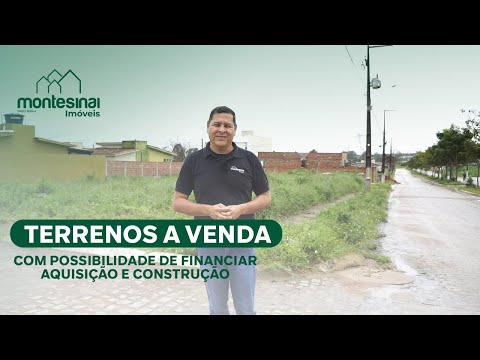 TERRENOS A VENDA - Compre pelo financiamento do banco Caixa (AQUISIÇÃO E CONSTRUÇÃO) - Garanhuns, PE