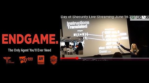 Day of Shecurity Live Stream 2018 (part 4of10) Amanda Rousseau -Intro 2 Reverse  Malware Techniques