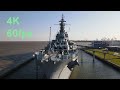 USS Alabama (BB-60) WWII Battleship Tour, 4K 60fps