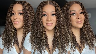 LuvMe Hair Honey Blonde Kinky Curly Highlighted Unit Review