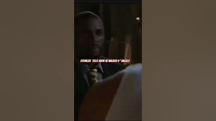 The Wire: Stringer tells Avon he had D' Angelo killed #shorts