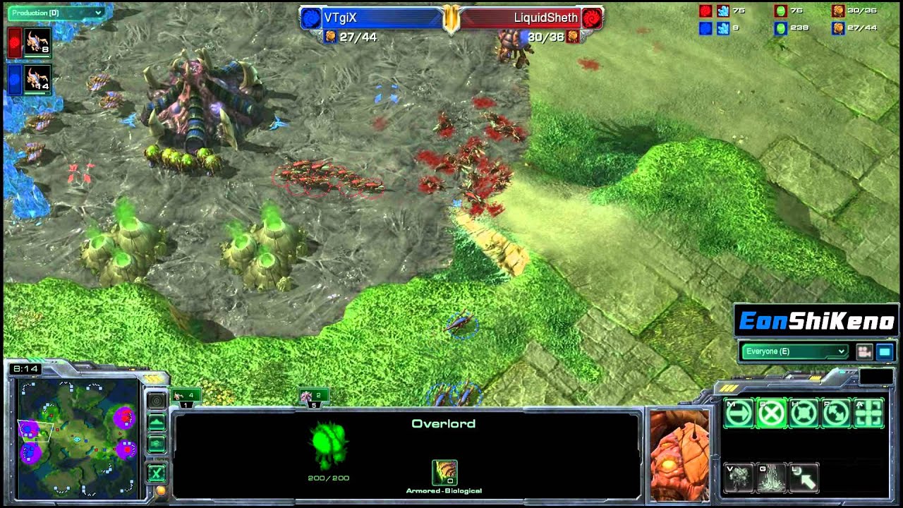LiquidSheth vs VTgiX ZvZ Starcraft 2 EonShikeno