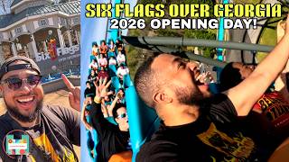 OPENING DAY of the 2026 Season at Six Flags Over Georgia! | UPDATES, RIDE DELAYS + ON-RIDE POVs!